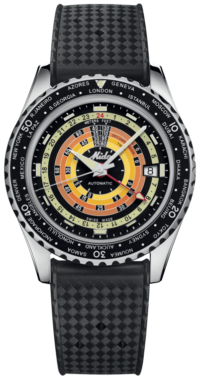 Mido Ocean Star Decompression Worldtimer Black 40.50mm M026.829.17