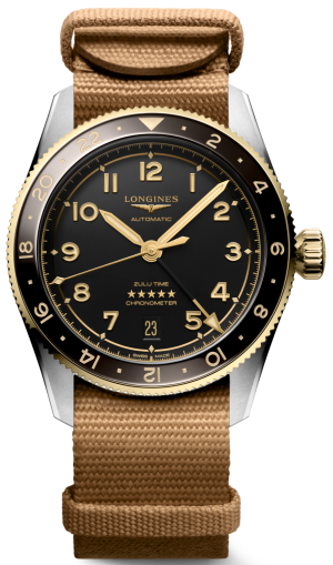 Longines Spirit Zulu Time Steel &Amp; Gold 39Mm Anthracite