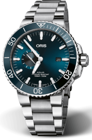 L’oro Canada | Luxury Watches &Amp; Jewellery 79 Oris Aquis Small Second Date Blue 45.5Mm