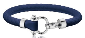 Omega Aqua Sailing Bracelet Steel &Amp; Rubber