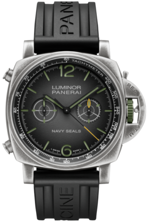 L’oro Canada | Luxury Watches &Amp; Jewellery 82 Panerai Luminor Chronograph Navy Seals Brunito Steel Black 44Mm