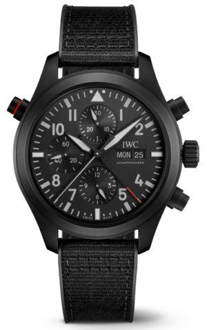 Bloor St Boutique 4 Iwc Pilots Watch Double Chronograph Top Gun Ceratanium Black 44Mm