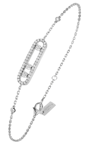 Messika Bracelet Baby Move Pave Diamonds 18Kt White Gold