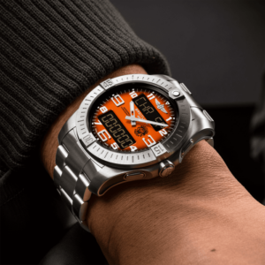 Breitling Aeropsace B70 Orbiter Superqaurtz Titanium Orange 43mm