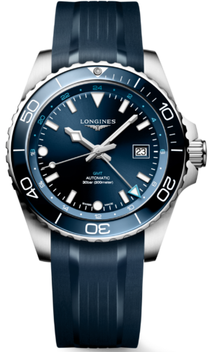 Logines Hydroconquest Gmt Blue 43Mm