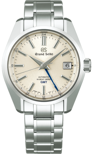 Grand Seiko Heritage Hi Beat GMT Mt Iwate Pattern Silver 40mm