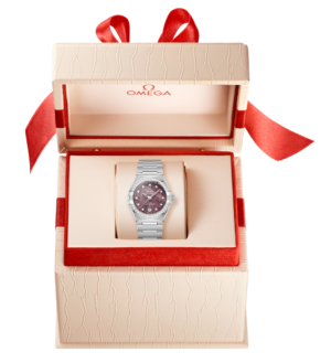 Omega Constellation Diamond Bezel Indices Purple Meteorite 29mm