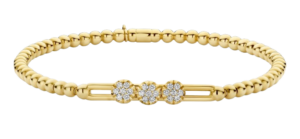 Hulchi Belluni Tresore Move Bracelet Stretch Diamonds 18kt Yellow Gold