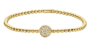 Hulchi Belluni Tresore Element Bracelet Stretch Diamonds 18kt Yellow Gold