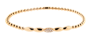Hulchi Belluni Tresore Element Bracelet Stretch Diamonds 18kt Rose Gold