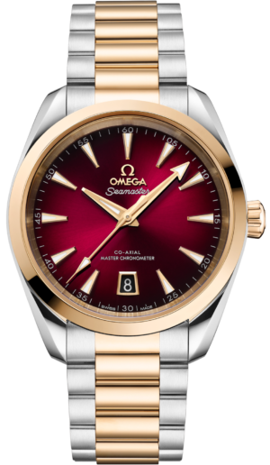 L’oro Canada | Luxury Watches &Amp; Jewellery 83 Omega Seamaster Aqua Terra 150M Moonshine Gold &Amp; Steel Red 38Mm