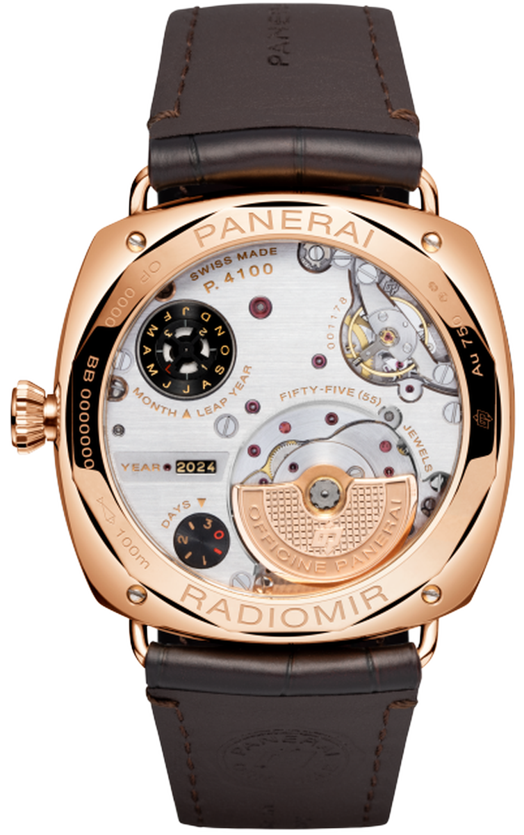 Panerai Radiomir Perpetual Calendar GMT Goldtech White Sun Brushed