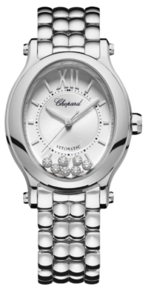 Chopard Boutique Toronto 8 Chopard Happy Sport Oval Automatic Silver Guilloche 31Mm