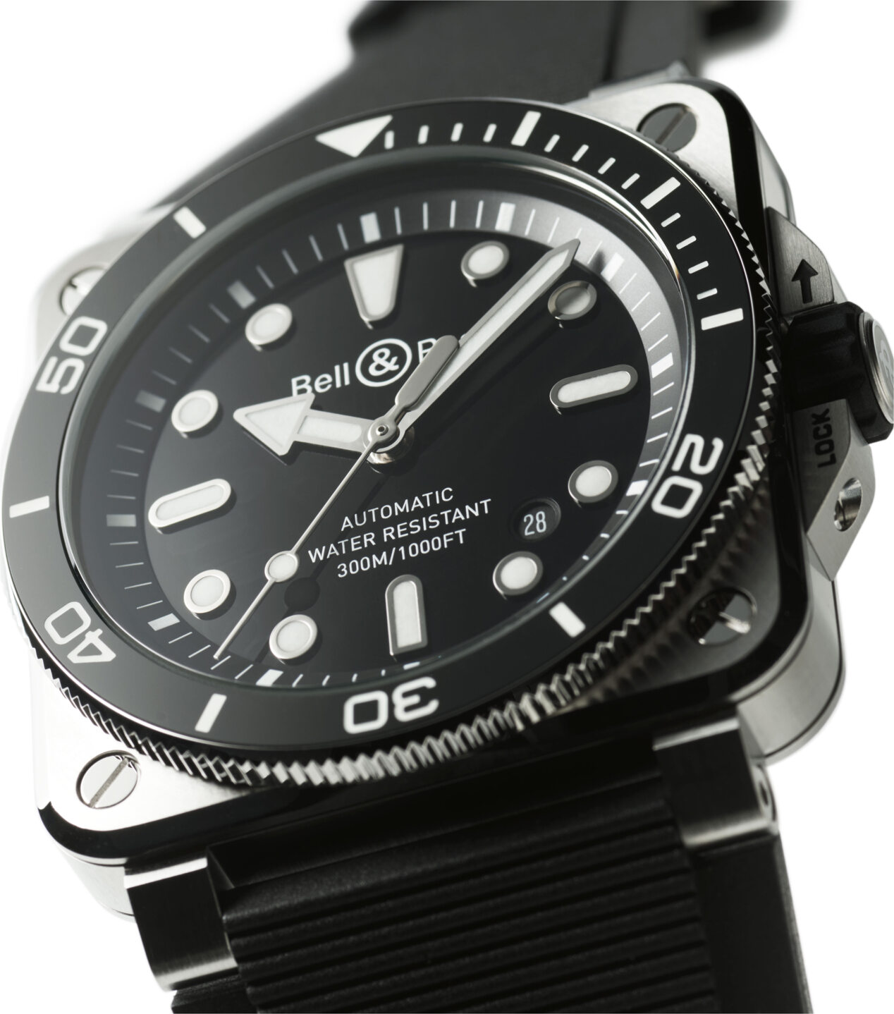 Bell & Ross BR-03 Diver Black 42mm BR03A-D-BL-ST/SRB | LORO