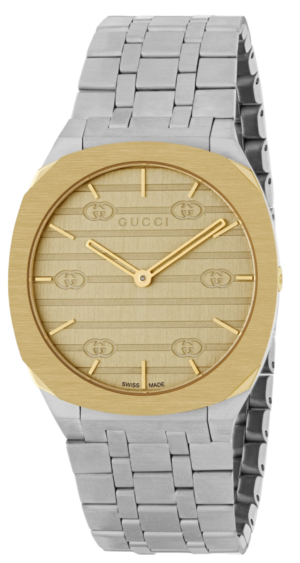 Gucci 25H Quartz Yellow 34mm YA163403 | LORO