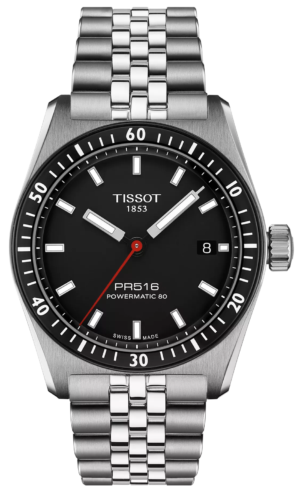 Tissot PR516 Powermatic 80 Black 38mm T149.407.11.051.00 | LORO