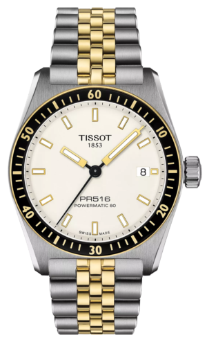Tissot PR516 Powermatic 80 Yellow PVD White 38mm