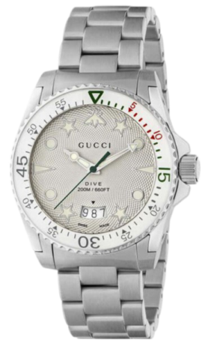 L’oro Canada | Luxury Watches &Amp; Jewellery 80 Gucci Dive Quartz White 40Mm