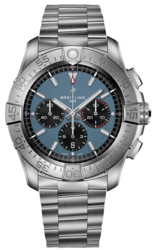 Breitling Super Avenger B01 Chronograph Titanium Blue &Amp; Black 46Mm