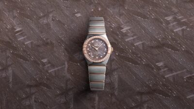 Omega Constellation Quartz Sedna Gold & Steel Purple Meteorite