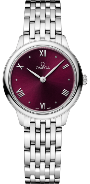 Omega Boutique Toronto 3 Omega De Ville Prestige Quartz Burgundy 27.5Mm