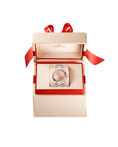 Omega Seamaster Aqua Terra Shades Sedna Gold & Steel Pink 34mm