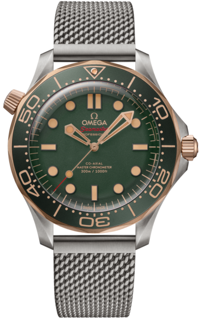 Omega Seamaster Diver 300m Titanium & Bronze Gold Green 42mm