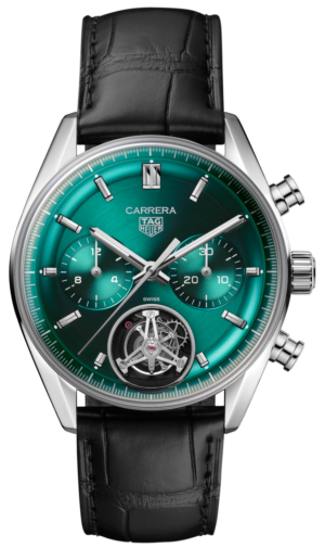 Tag Heuer Carrera Chronograph Tourbillon Brushed Green 42mm