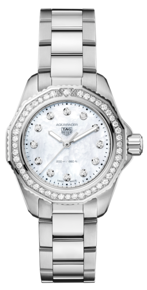 L’oro Canada | Luxury Watches &Amp; Jewellery 83 Tag Heuer Aquaracer Professional 200 Quartz White Mop 30Mm