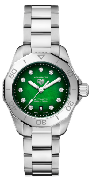 L’oro Canada | Luxury Watches &Amp; Jewellery 79 Tag Heuer Aquaracer Professional 200 Date Smokey Green 30Mm