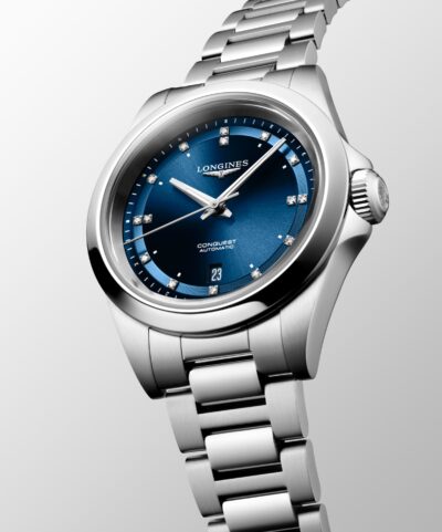 Longines Conquest Automatic Diamonds Sunray Blue 30mm L3.320.4
