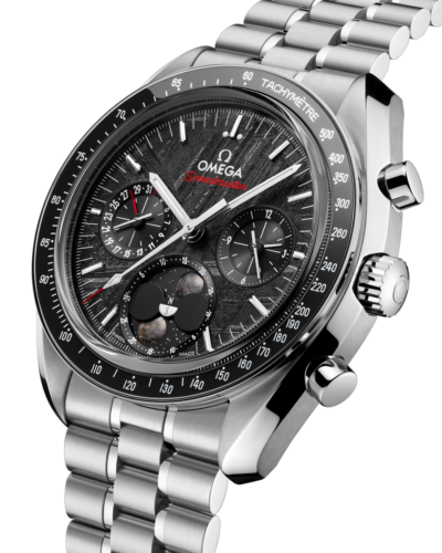 Omega Speedmaster Co-Axial Moonphase Chronograph Black Meteorite