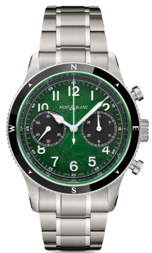 Montblanc 1858 Automatic Chronograph 0 Oxygen Glacier Green 42Mm