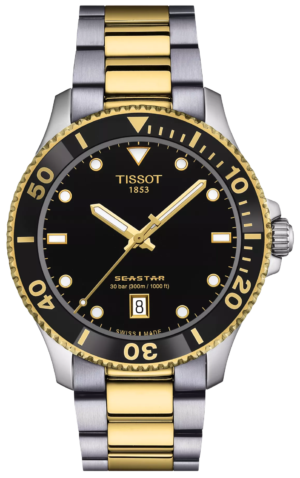 Tissot Seastar 1000 Quartz Yellow Pvd Black 40Mm