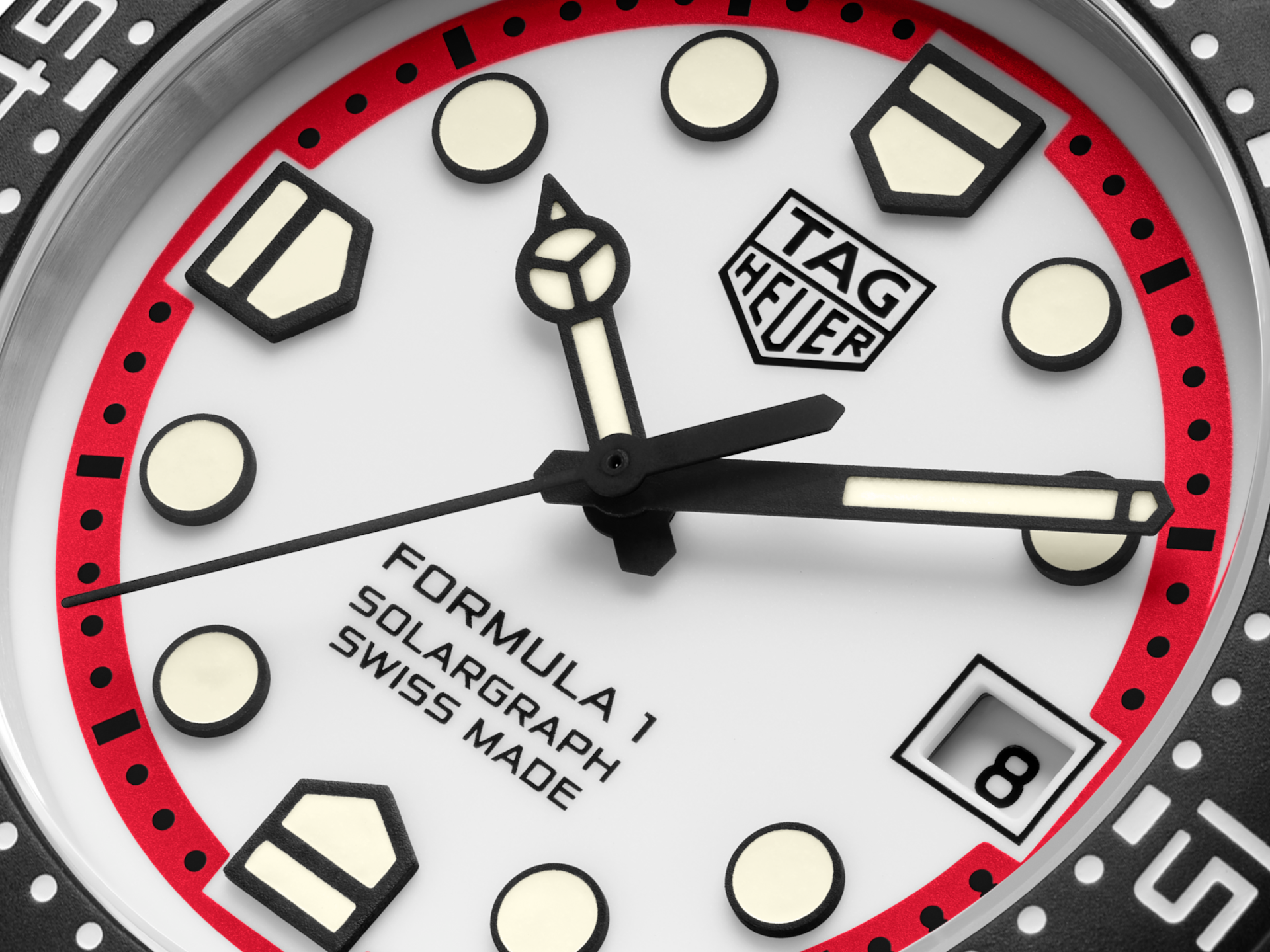 【ぐち】TAG HEUER フォーミュラ1 クォーツ 白文字盤 Tag Heuer Formula 1 Solargraph White 38mm WBY1161.FT8086 | LORO