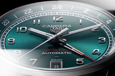 Tag Heuer Carrera Date Twin Time Sunray Brushed Green 41mm WDA2114