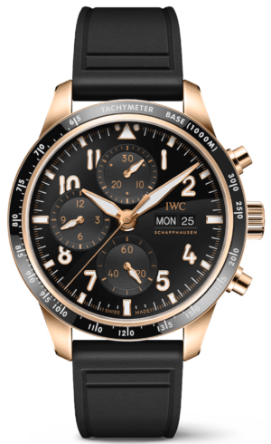 Iwc Boutique Toronto 5 Iwc Pilots Watch Performance Chronograph 5N Gold Black 41Mm