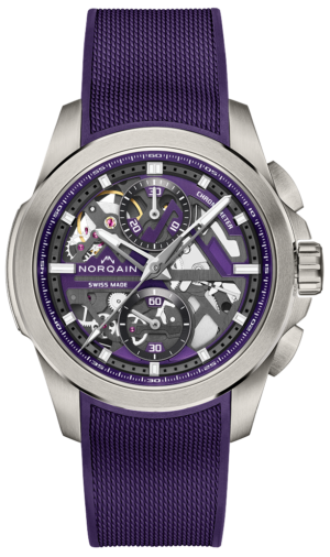 Norqain Independence Skeleton Chronograph Purple 42Mm
