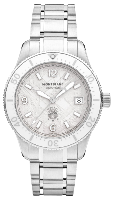 BLANC.. ブラン B0019 R GOL 54□14-145 チタン 鼈甲 Montblanc Iced Sea Date 0 Oxygen Glacial White 38mm 134024 | LORO
