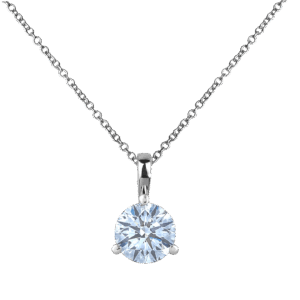 De Beers Necklace Solitaire Diamond 18kt White Gold