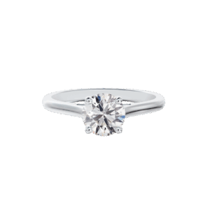 De Beers Forevermark Engagement Ring Solitaire Diamond 14kt White Gold Size 6.5