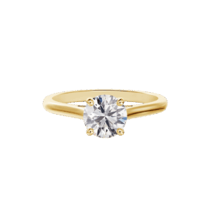 De Beers Forevermark Engagement Ring Solitaire Diamond 14kt Yellow Gold Size 7