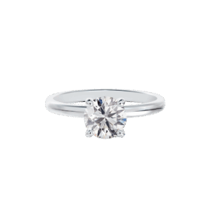 De Beers Forevermark Engagement Ring Solitaire Diamond 14kt White Gold Size 6.5