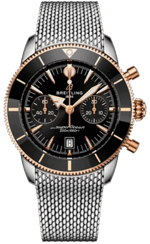 Breitling Superocean Heritage B01 Chronograph Red Gold &Amp; Steel Black 42Mm