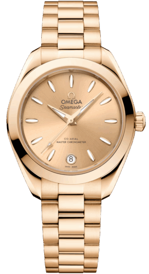 Omega Seamaster Aqua Terra 150m Moonshine Gold Yellow 30mm