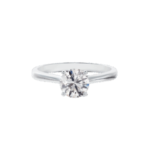 De Beers Forevermark Engagement Ring Solitaire Diamond 14kt White Gold Size 7