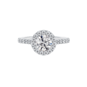 De Beers Forevermark Halo Engagement Ring Diamonds 14kt White Gold Size 6.5