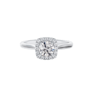 De Beers Forevermark Halo Engagement Ring Diamonds 14kt White Gold Size 7
