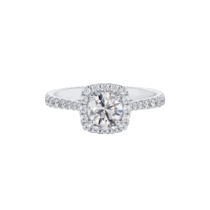 De Beers Forevermark Halo Engagement Ring Diamonds 14kt White Gold Size 6.5