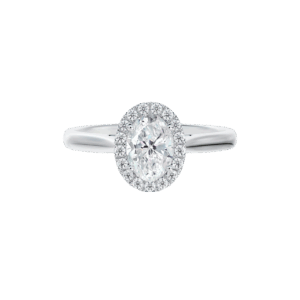 De Beers Forevermark Oval Halo Engagement Ring Diamonds 14kt White Gold Size 6.5